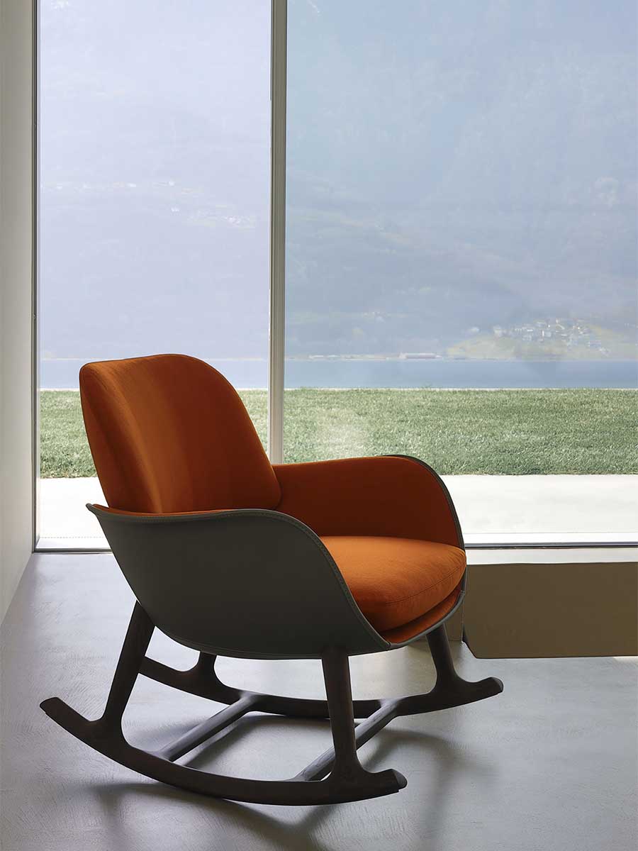 MARTHA ROCKING ARMCHAIR by Poltrona Frau